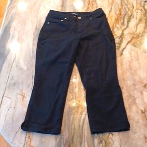 Indigo Black Capri Jeans, size 6